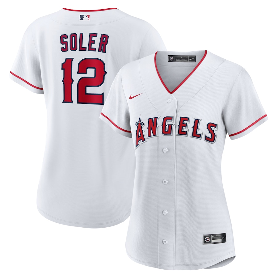 Women's Los Angeles Angels Jorge Soler Nike White Home Replica Jersey - Jersey