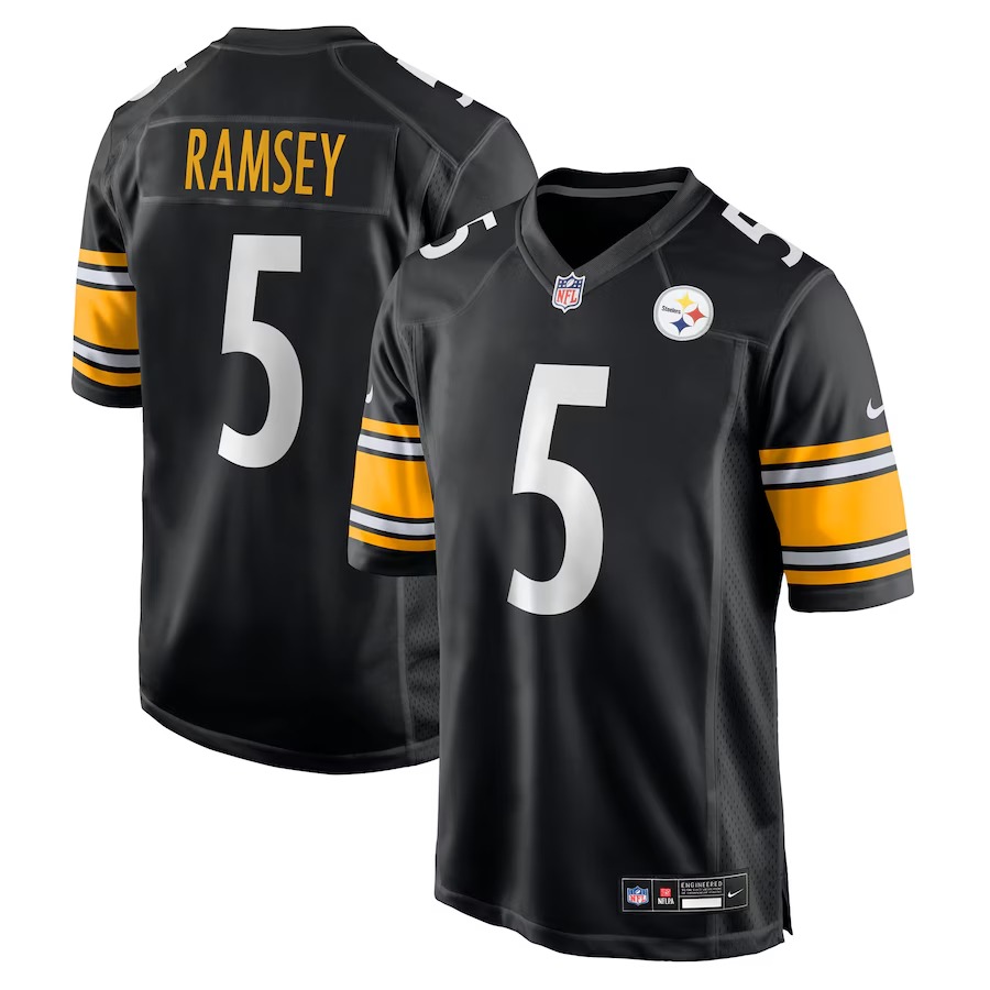 Men's Pittsburgh Steelers Jalen Ramsey Nike Black Team Game Jersey - Jersey