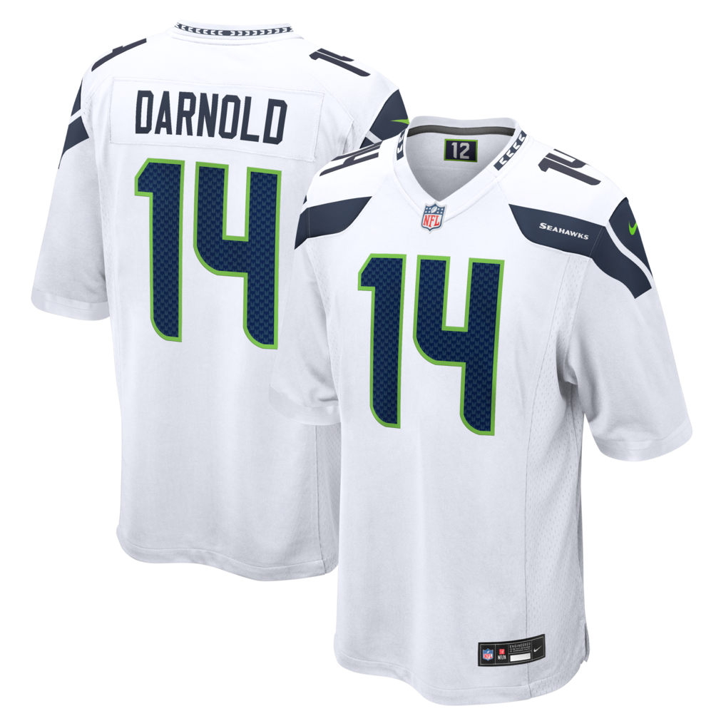 Men's Seattle Seahawks Sam Darnold Nike White Game Jersey - Jersey