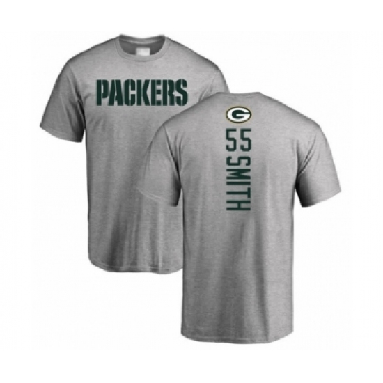 Football Green Bay Packers #55 Za'Darius Smith Ash Backer T-Shirt - Jersey