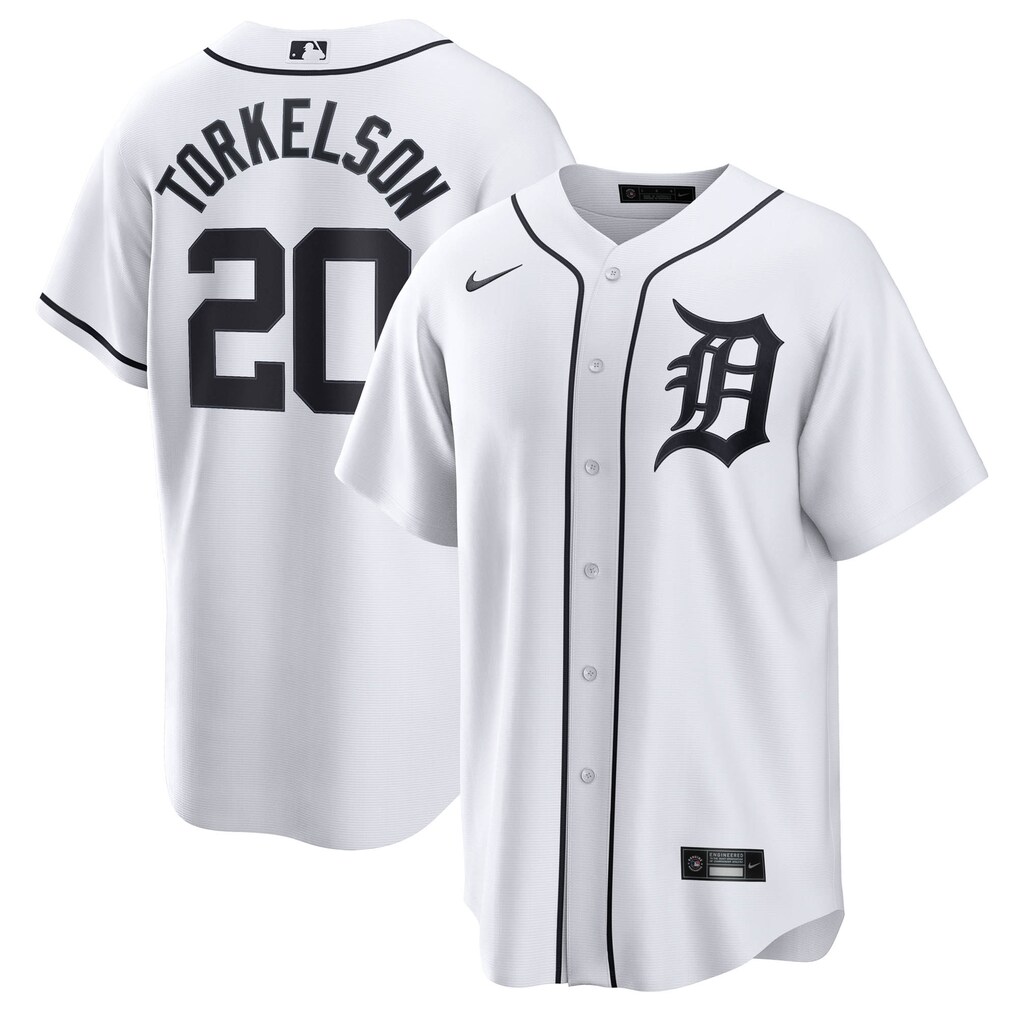 Men's  Detroit Tigers Spencer Torkelson Nike White Home Replica Jersey - Jersey