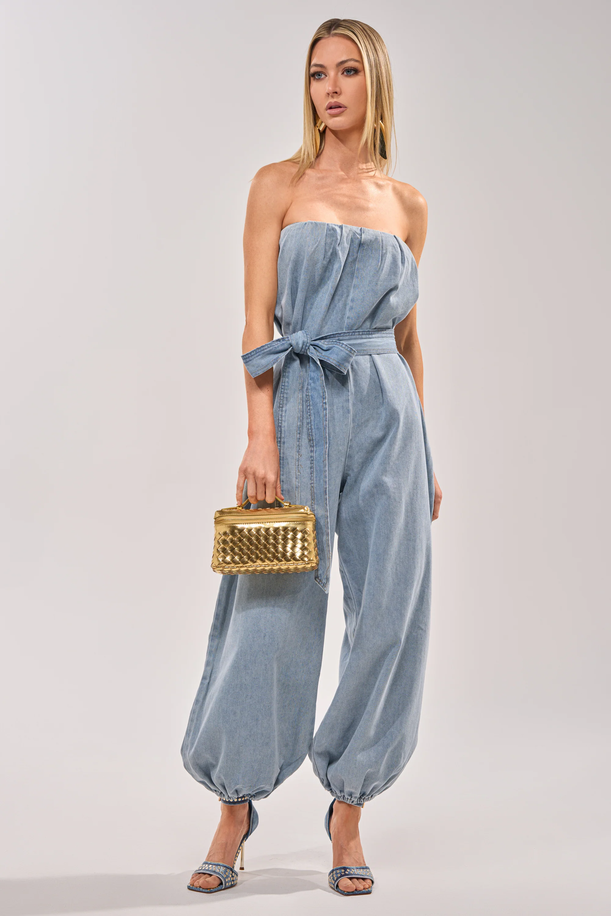 BREEZY DAY DENIM JUMPSUIT - Akira Wear