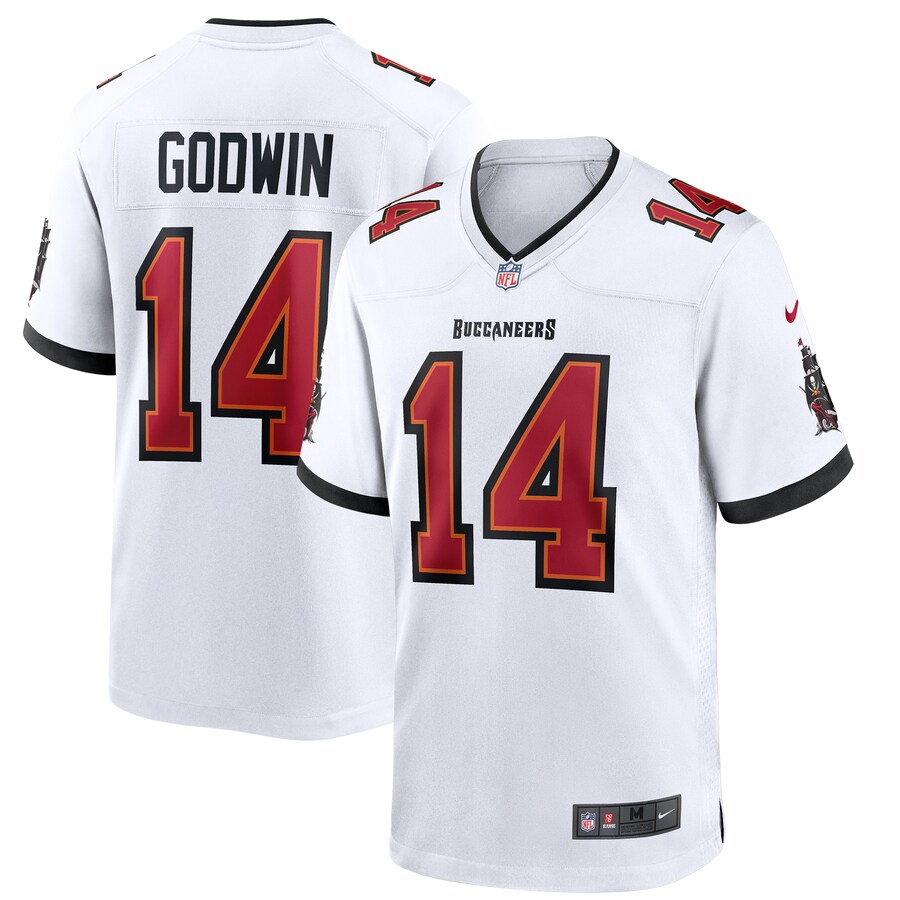 Men's Tampa Bay Buccaneers Chris Godwin Nike White Game Jersey - Jersey