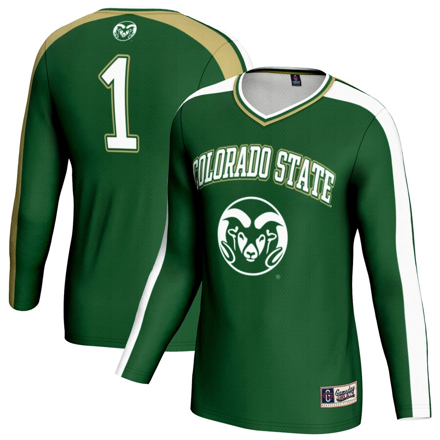 Youth GameDay Greats Green Colorado State Rams #1 Lightweight Volleyball Fashion Jersey - Jersey