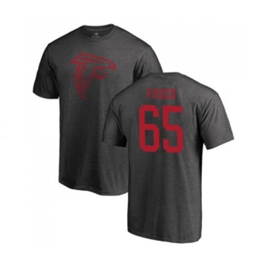 Football Atlanta Falcons #65 Brandon Fusco Ash One Color T-Shirt - Jersey