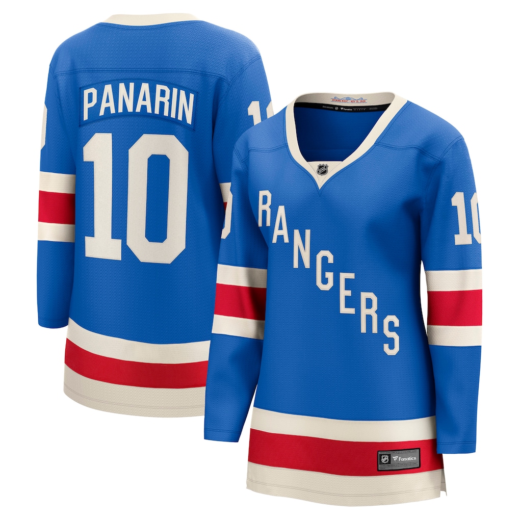 Women's New York Rangers Artemi Panarin Fanatics Blue Centennial Breakaway Jersey - Jersey