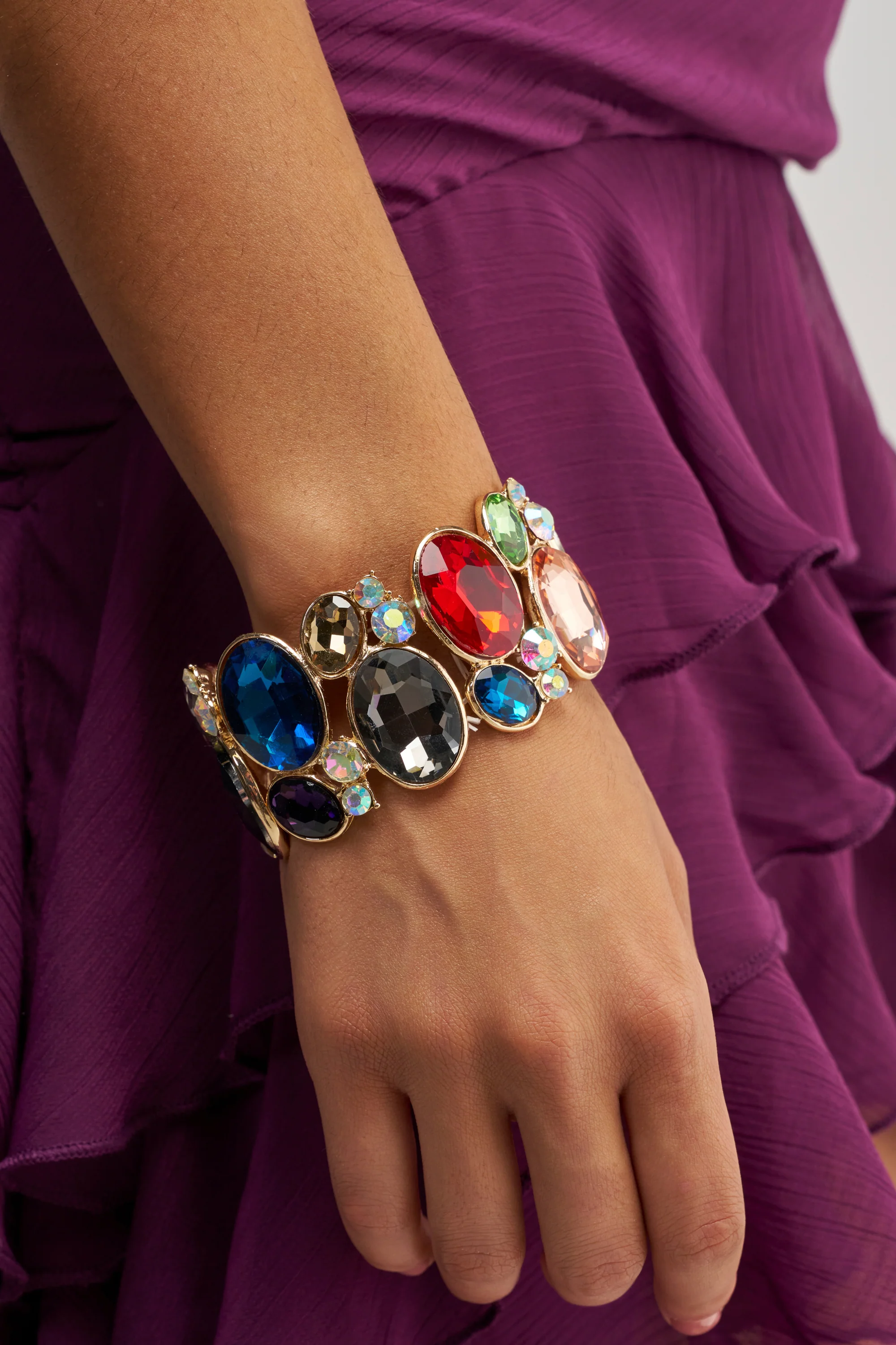 MULTI-STONE STRETCH BRACELET - Akira Wear