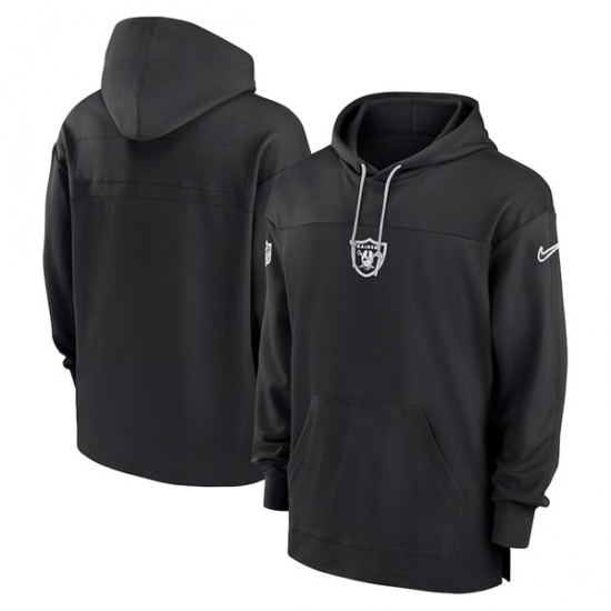 Men's Las Vegas Raiders Black Performance Pullover Hoodie - Jersey