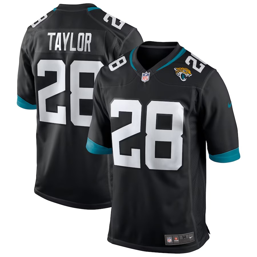 Men's Jacksonville Jaguars Fred Taylor Nike Black Retired Player Alternate Game Jersey - Jersey