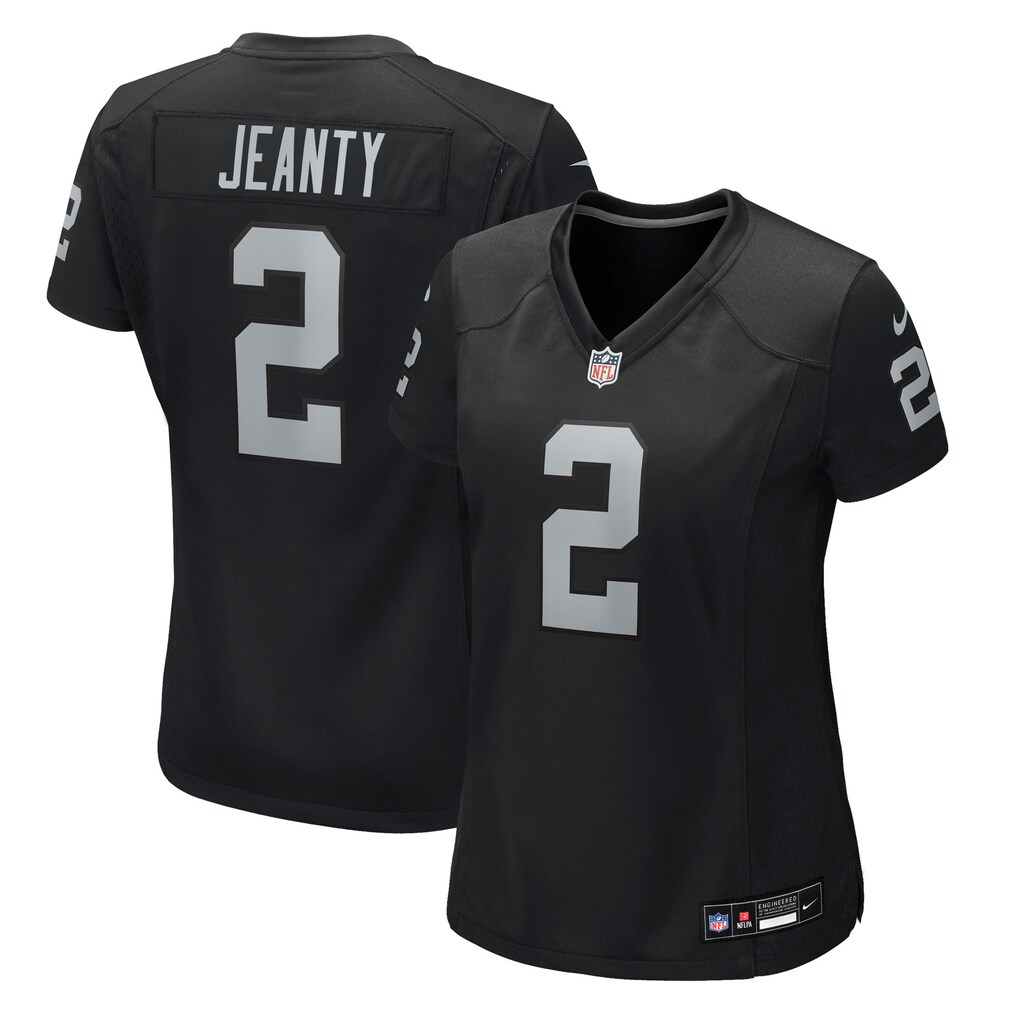 Women's Las Vegas Raiders Ashton Jeanty Nike Black Team Game Jersey - Jersey