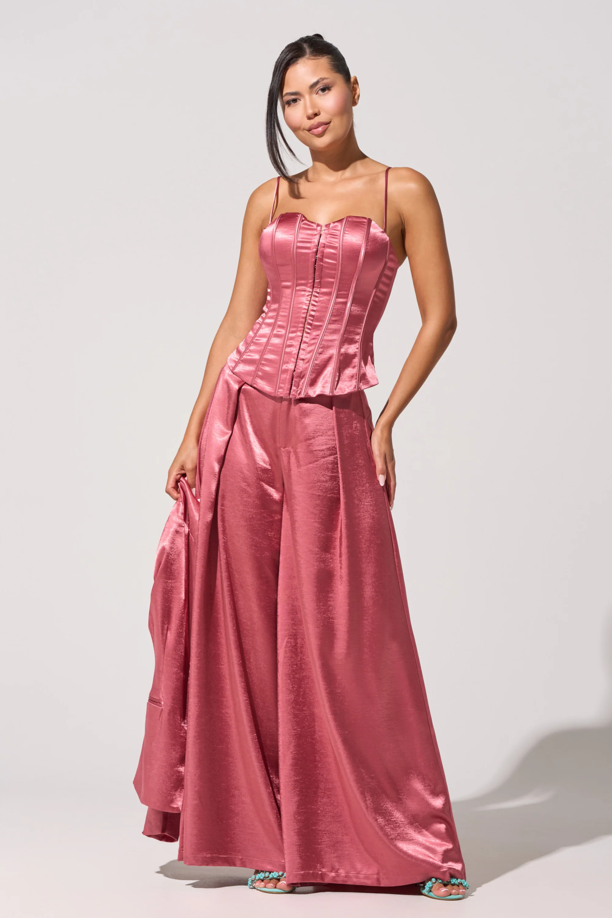 IN FULL BLOOM CORSET IN MAUVE - Akira Wear