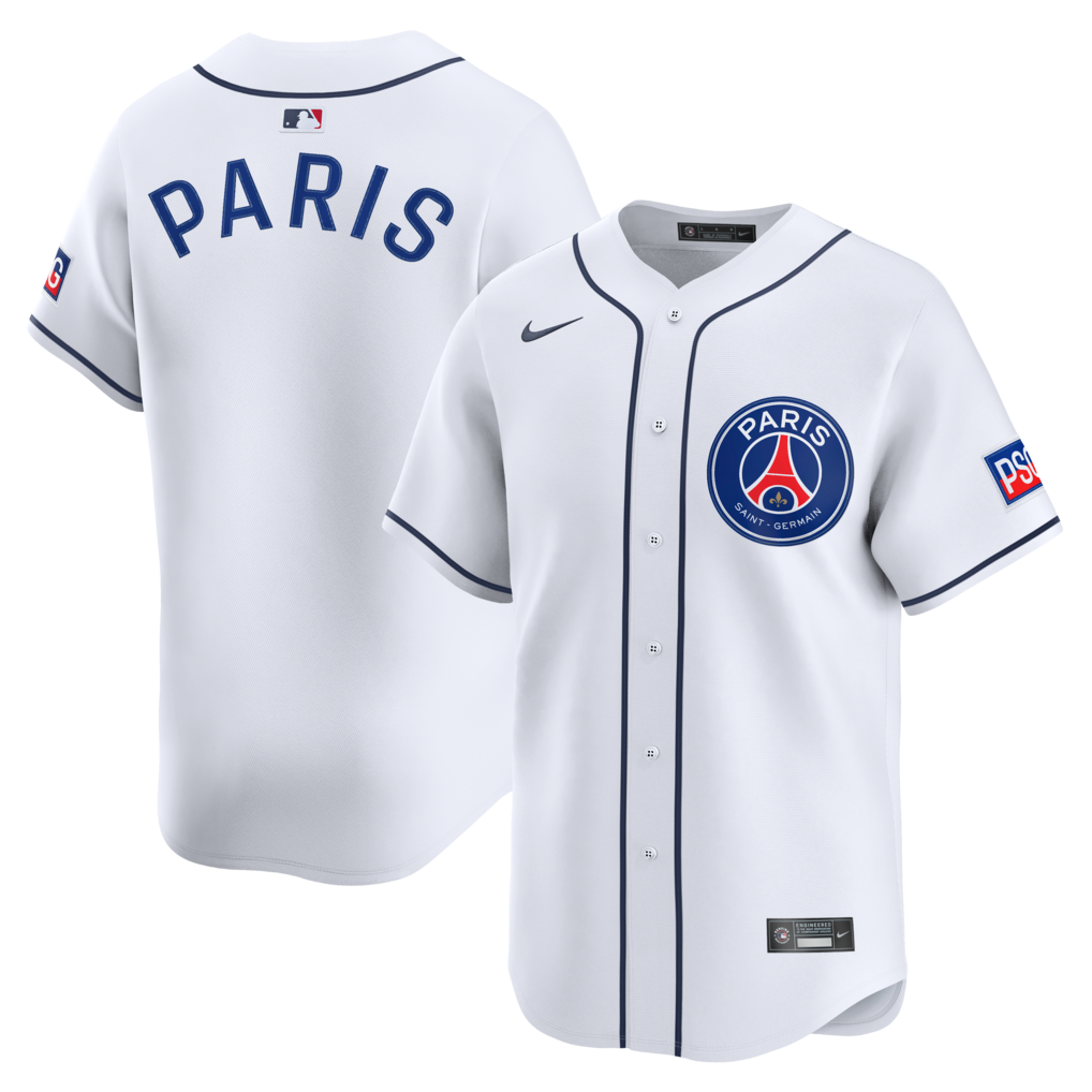 Men's Paris Saint-Germain  Nike White 2025 Soccer x MLB Limited Jersey - Jersey