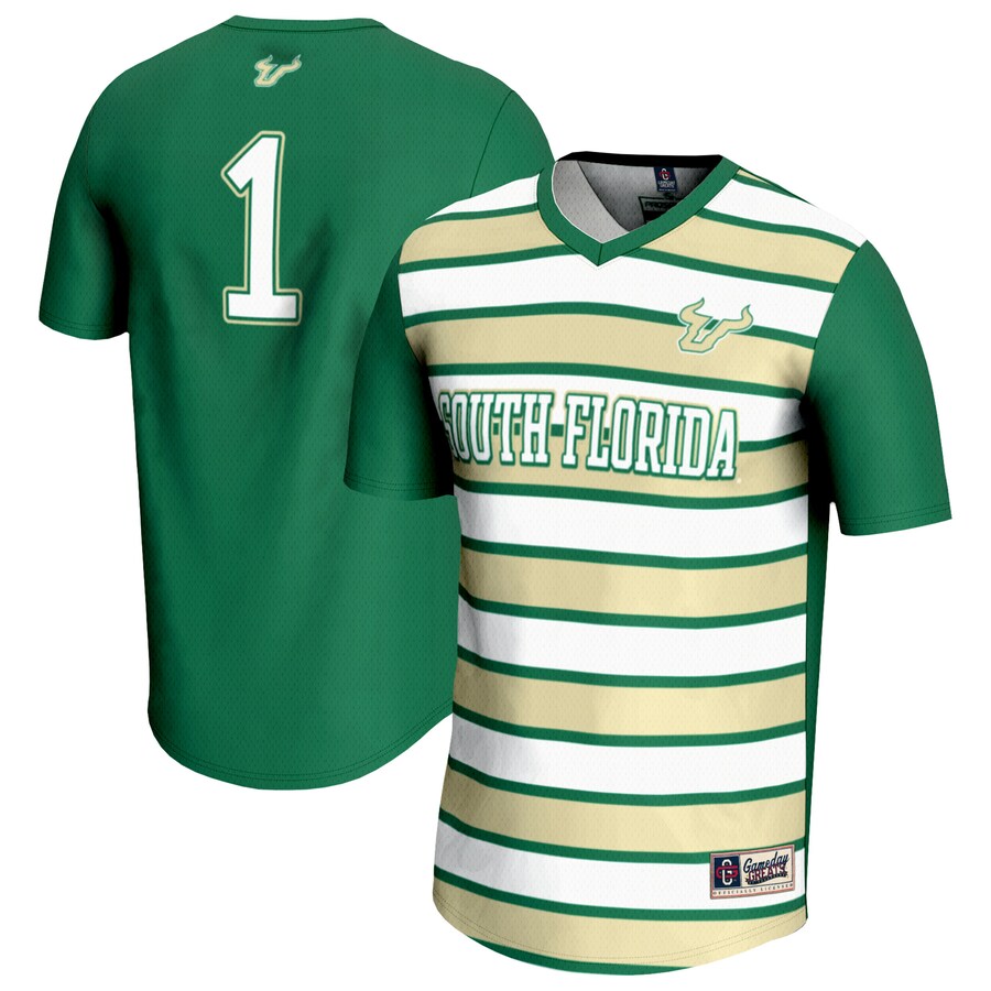 Youth GameDay Greats #1 Green South Florida Bulls Lightweight Soccer Fashion Jersey - Jersey