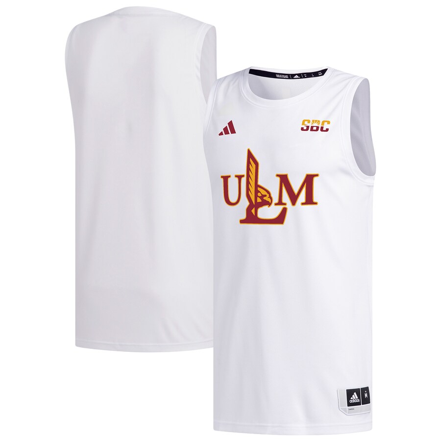 Men's adidas White ULM Warhawks Replica Basketball Jersey - Jersey