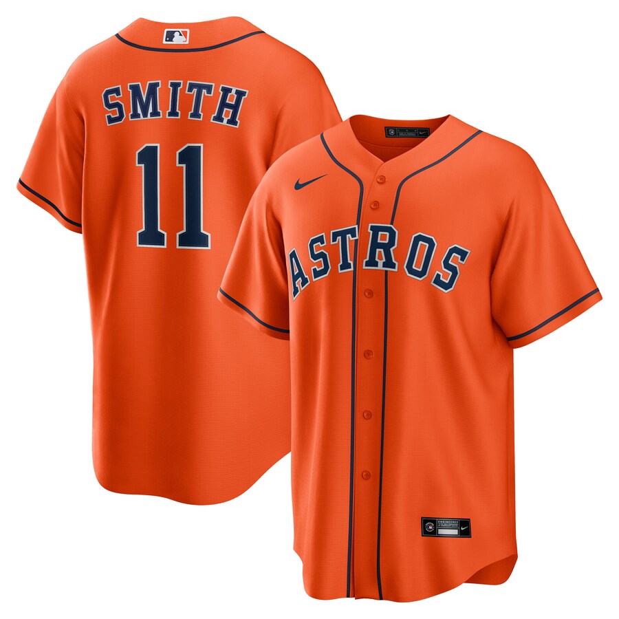 Men's Houston Astros Cam Smith Nike Orange Alternate Replica Jersey - Jersey