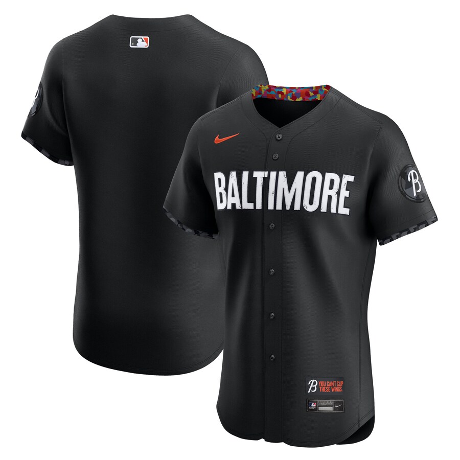 Men's Baltimore Orioles Nike Black City Connect Elite Jersey - Jersey