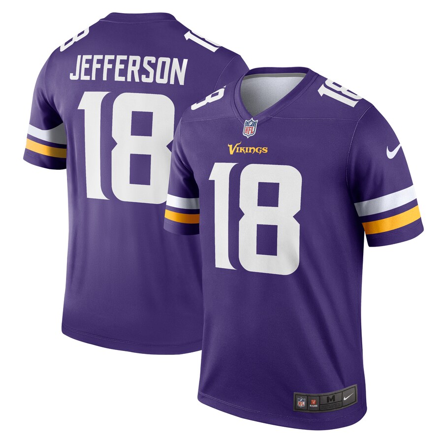 Men's Minnesota Vikings Justin Jefferson Nike Purple Alternate Legend Jersey - Jersey