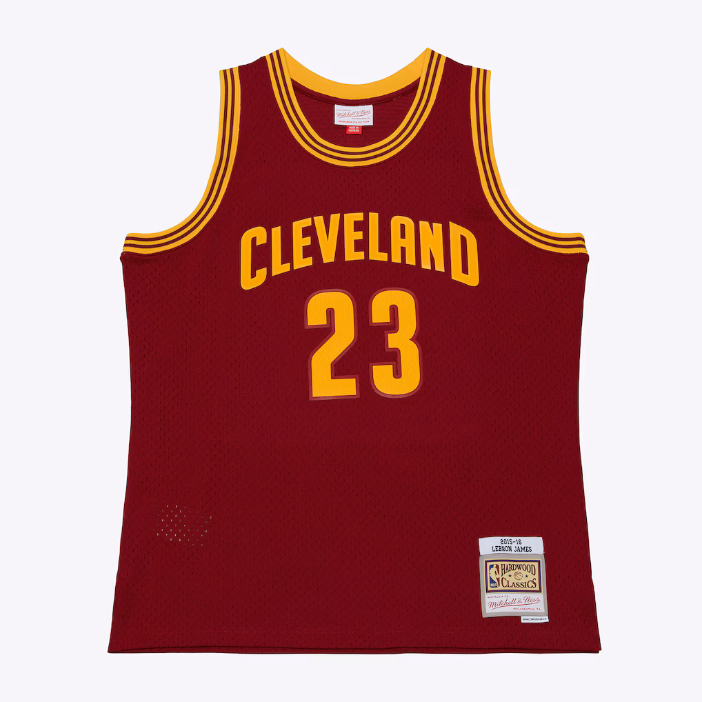 Men's Cleveland Cavaliers LeBron James Mitchell & Ness Wine 2015-16 Swingman Jersey - Jersey