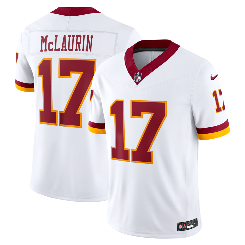Men's Washington Commanders Terry McLaurin Nike White Super Bowl Era Vapor F.U.S.E. Sewn Down Limited Jersey - Jersey
