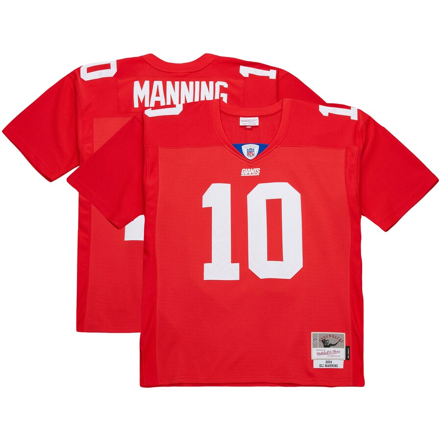 Men's New York Giants Eli Manning Mitchell & Ness Red 2004 Team Legacy Retired Player Big & Tall Jersey - Jersey