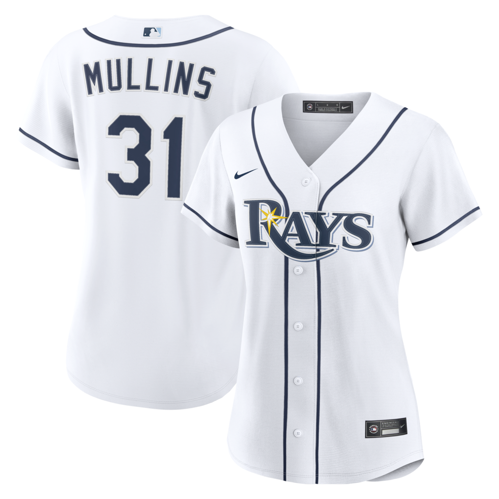 Women's Tampa Bay Rays Cedric Mullins Nike White Home Replica Jersey - Jersey