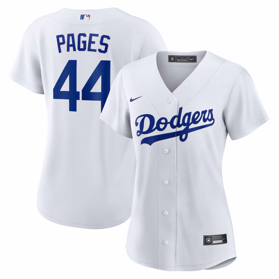 Women's Los Angeles Dodgers Andy Pages Nike White Home Replica Jersey - Jersey