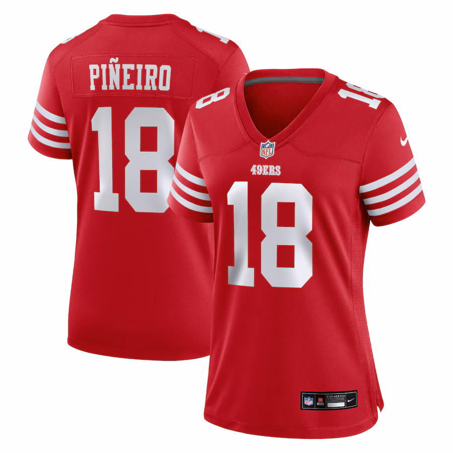 Women's San Francisco 49ers Eddy Pineiro Nike Scarlet Team Game Jersey - Jersey