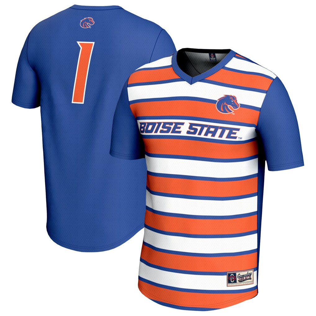 Youth GameDay Greats Royal Boise State Broncos Lightweight Collegiate Soccer Fashion Jersey - Jersey
