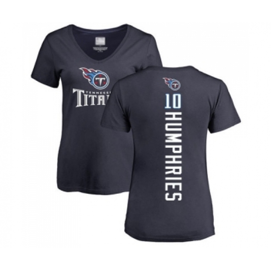 Football Women's Tennessee Titans #10 Adam Humphries Navy Blue Backer T-Shirt - Jersey