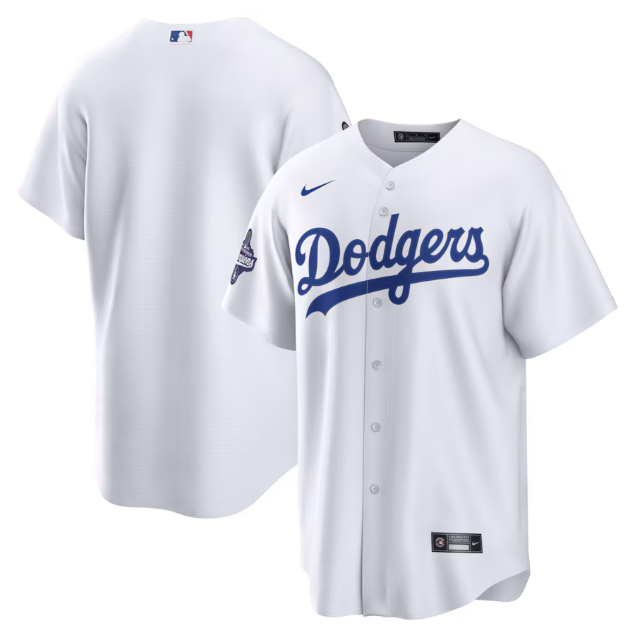 Men's Los Angeles Dodgers Nike White 2025 World Series Champions Home Replica Jersey - Jersey
