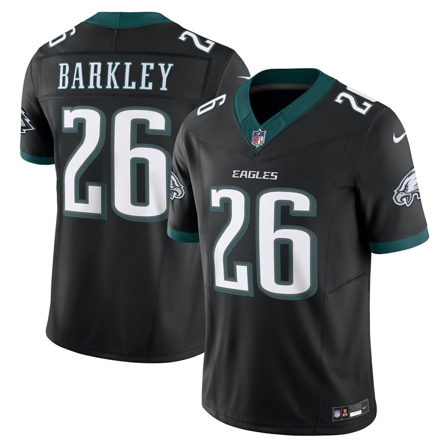 Men's Philadelphia Eagles Saquon Barkley Nike Black Vapor F.U.S.E. Limited Jersey - Jersey