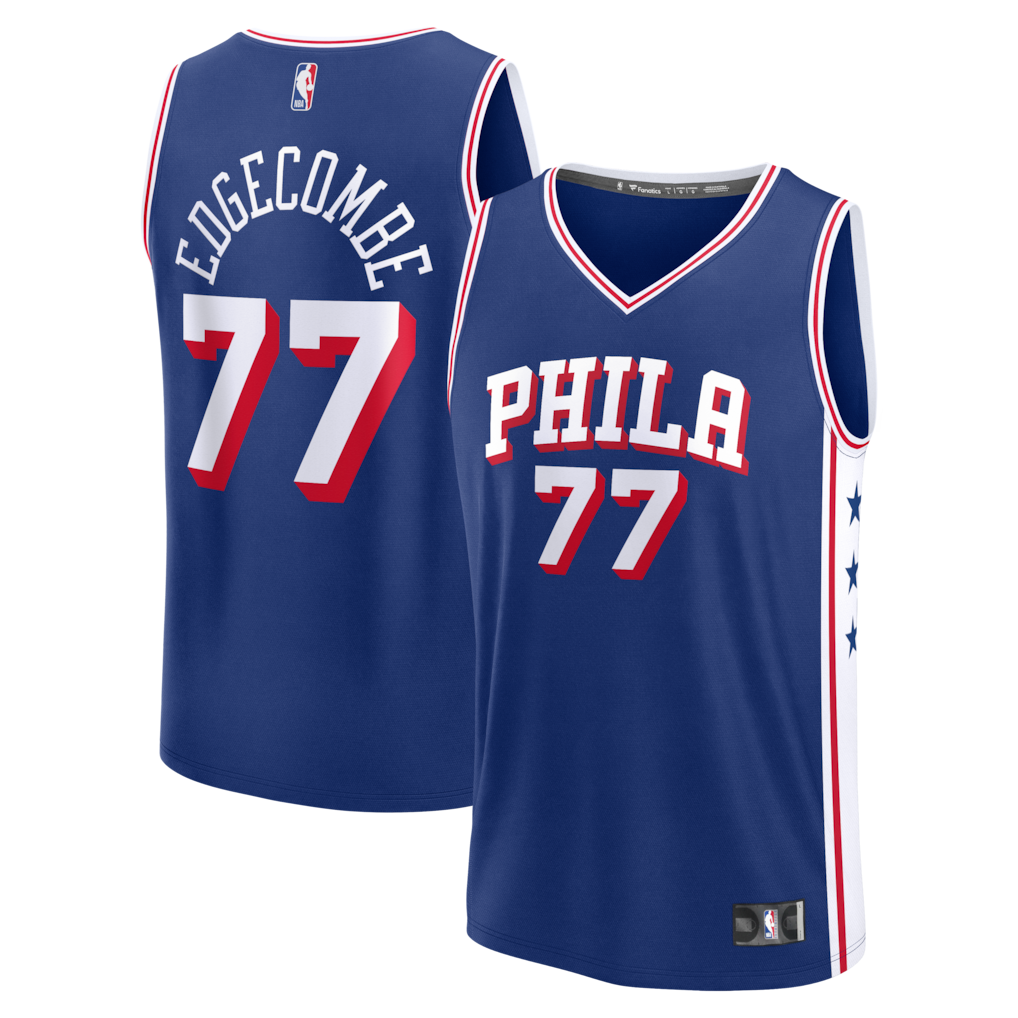 Men's Philadelphia 76ers VJ Edgecombe Fanatics Royal Fast Break Replica Player Jersey - Icon Edition - Jersey