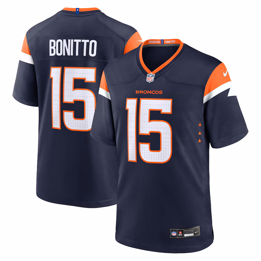Men's Denver Broncos Nik Bonitto Nike Navy Alternate Game Jersey - Jersey