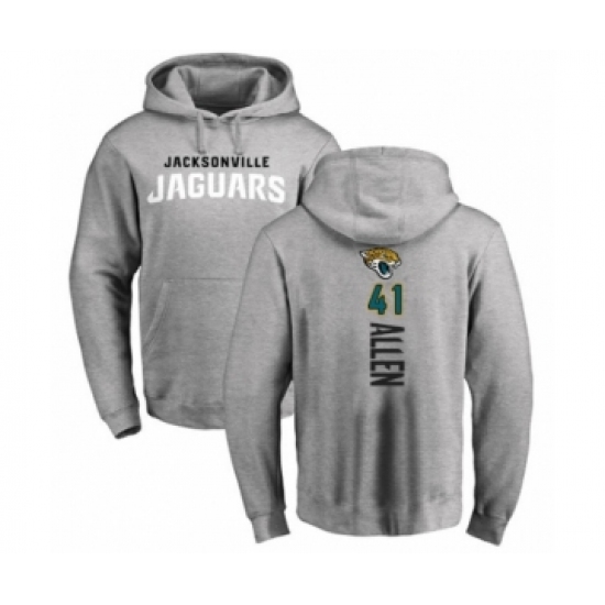 Football Jacksonville Jaguars #41 Josh Allen Ash Backer Pullover Hoodie - Jersey