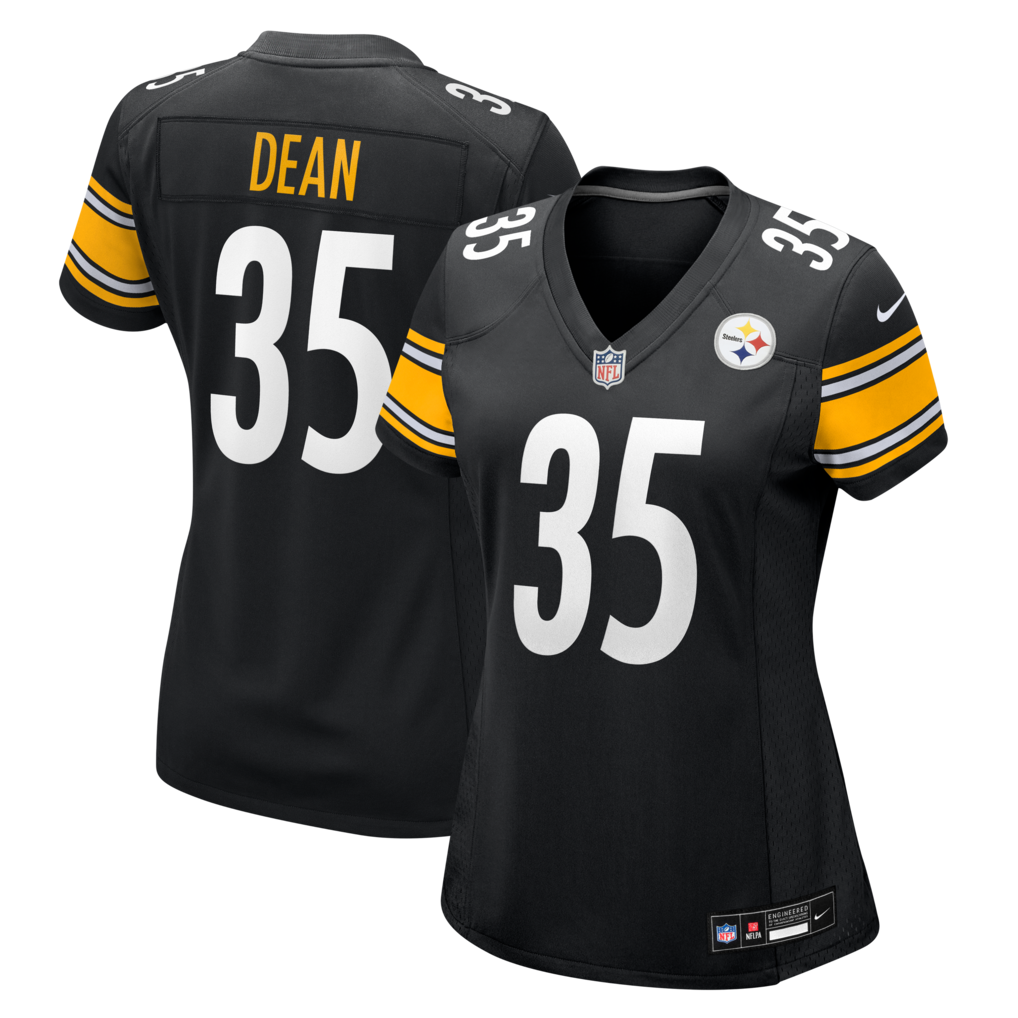 Women's Pittsburgh Steelers Jamel Dean Nike Black Team Game Jersey - Jersey
