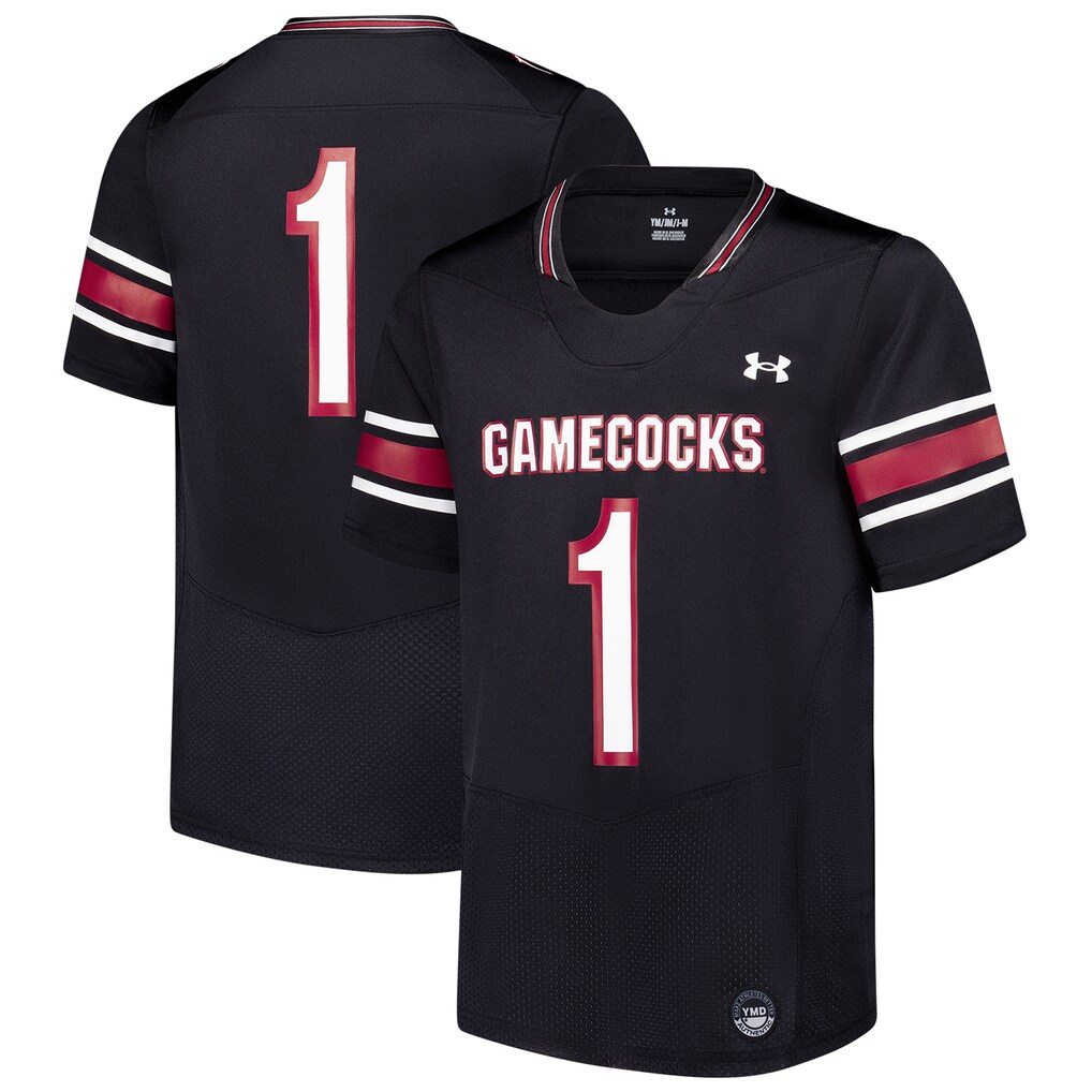 Youth Under Armour #1 Black South Carolina Gamecocks Replica Football Jersey - Jersey