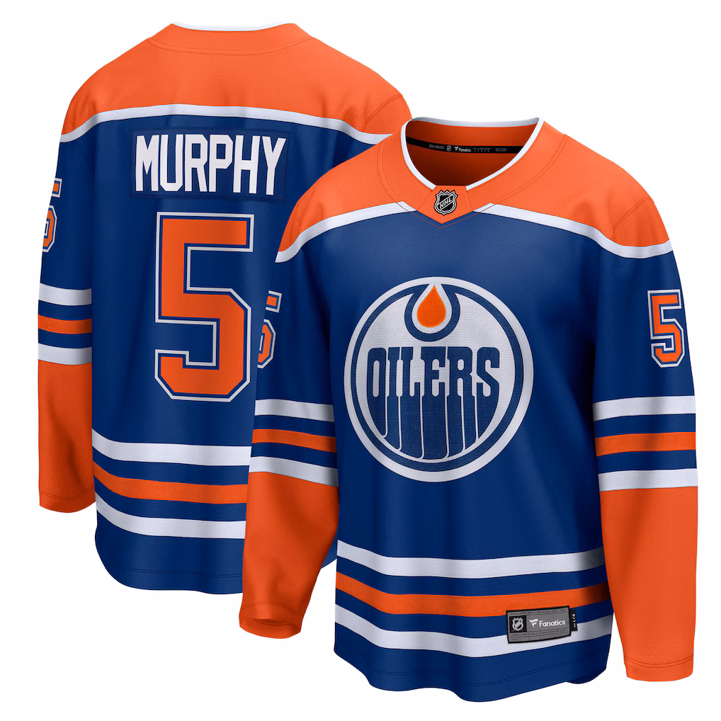 Men's Edmonton Oilers Connor Murphy Fanatics Royal Home Breakaway Jersey - Jersey