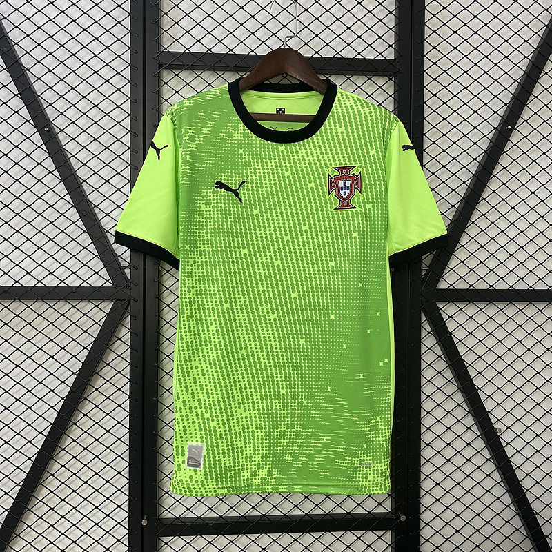 Portugal Soccer Jersey Green Goalkeeper Custom Shirt 2025 - Jersey