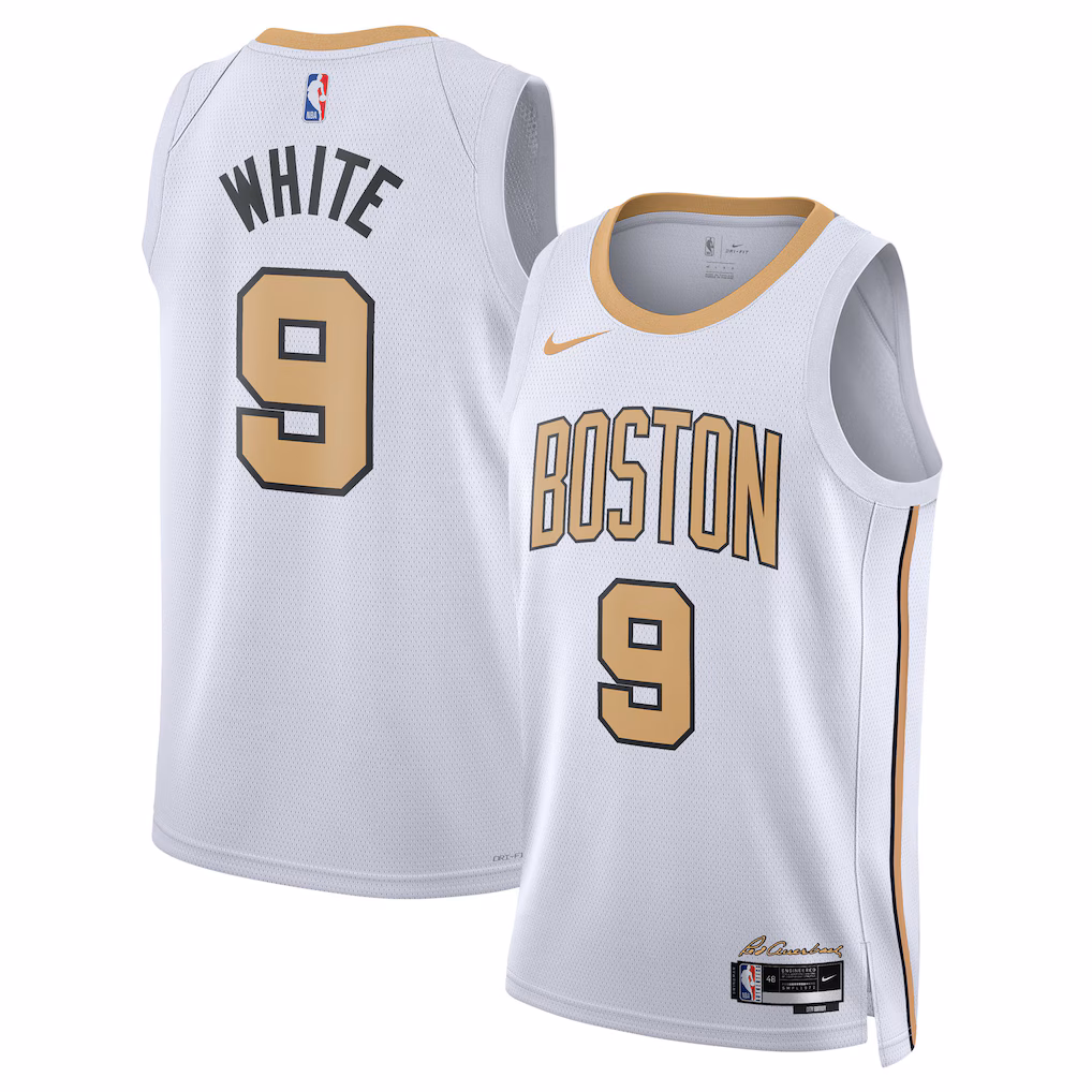 Unisex Boston Celtics Derrick White Nike White 2025/26 Swingman Jersey - City Edition - Jersey