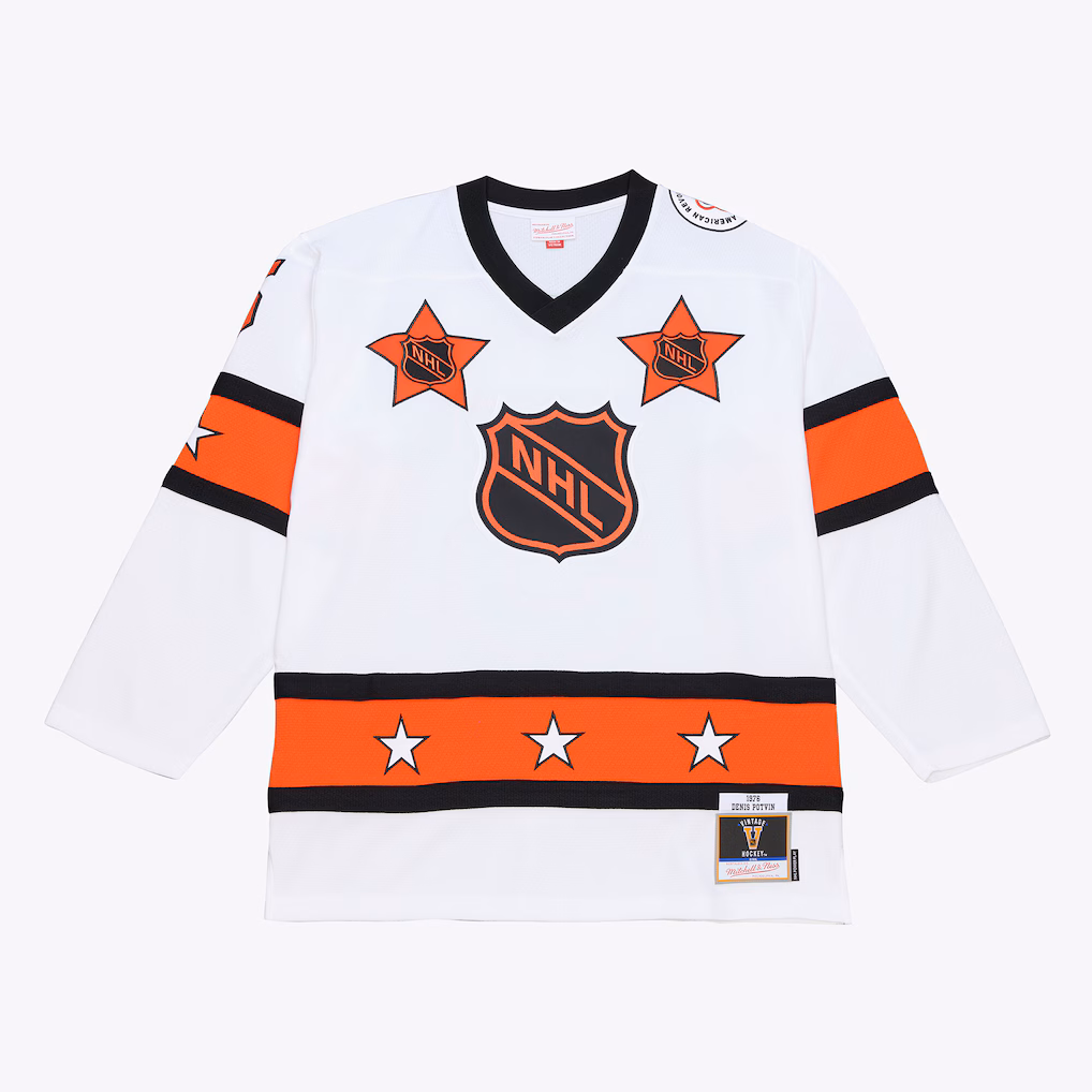 Men's Denis Potvin Mitchell & Ness White 1976 NHL All-Star Game Power Play Jersey - Jersey