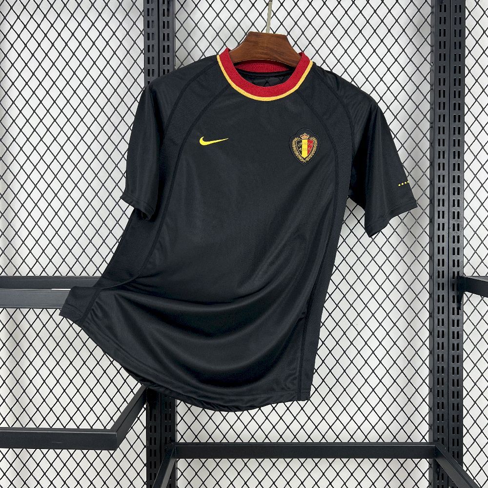 Belgium Retro Soccer Jersey Away Custom Shirt 2000 - Jersey
