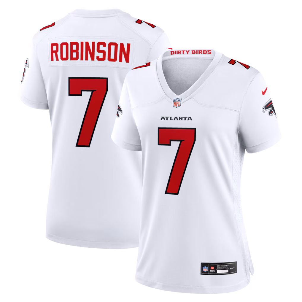Women's Atlanta Falcons Bijan Robinson Nike White Game Jersey - Jersey