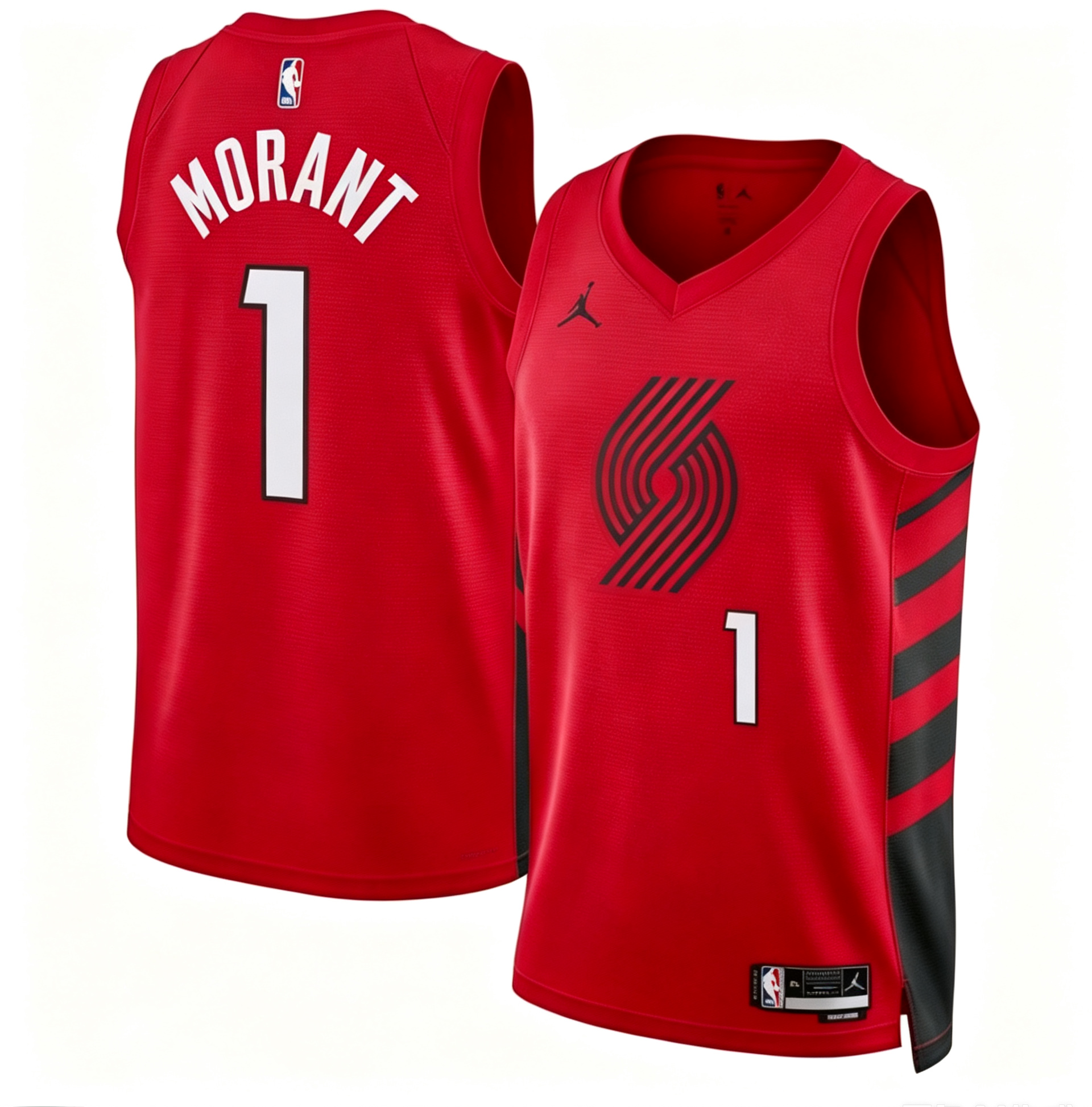 Men's Portland Trail Blazers Ja Morant Nike Red Swingman Player Jersey - Association Edition - Jersey