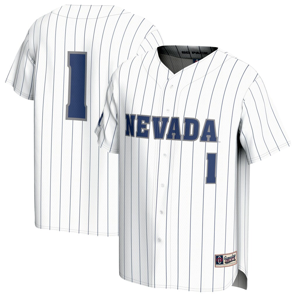 Unisex GameDay Greats White Nevada Wolf Pack Lightweight Baseball Jersey - Jersey