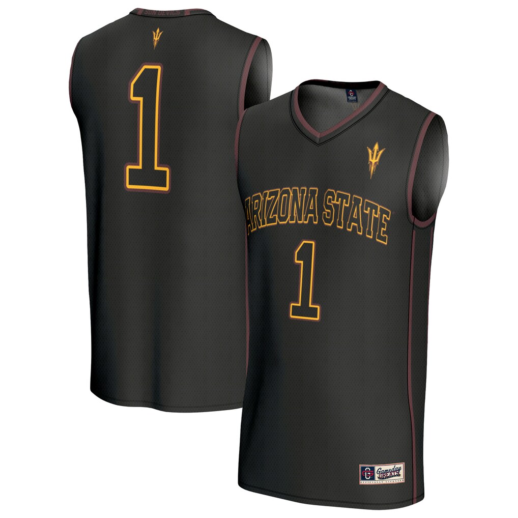 Youth GameDay Greats Black #1 Arizona State Sun Devils Lightweight Collegiate Basketball Fashion Jersey - Jersey