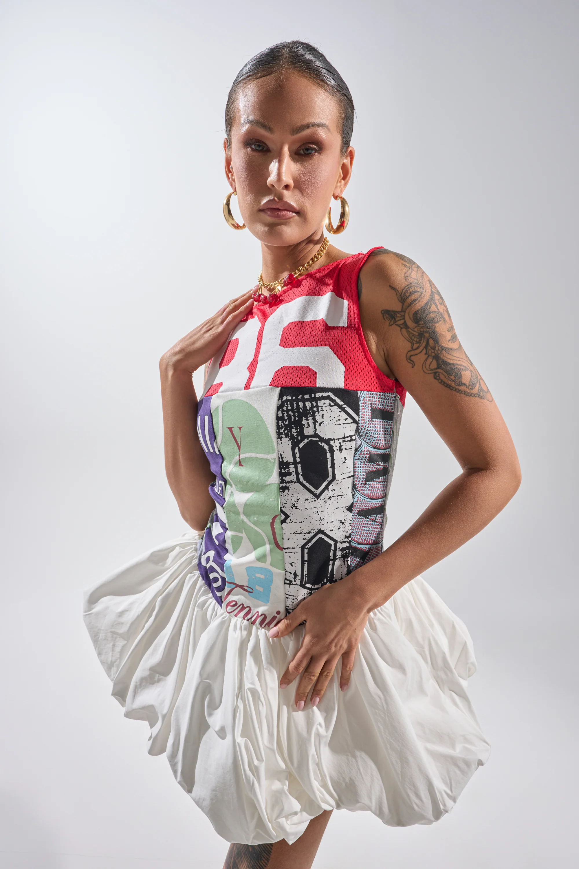TEAM SPIRIT BUBBLE MINI DRESS - Akira Wear