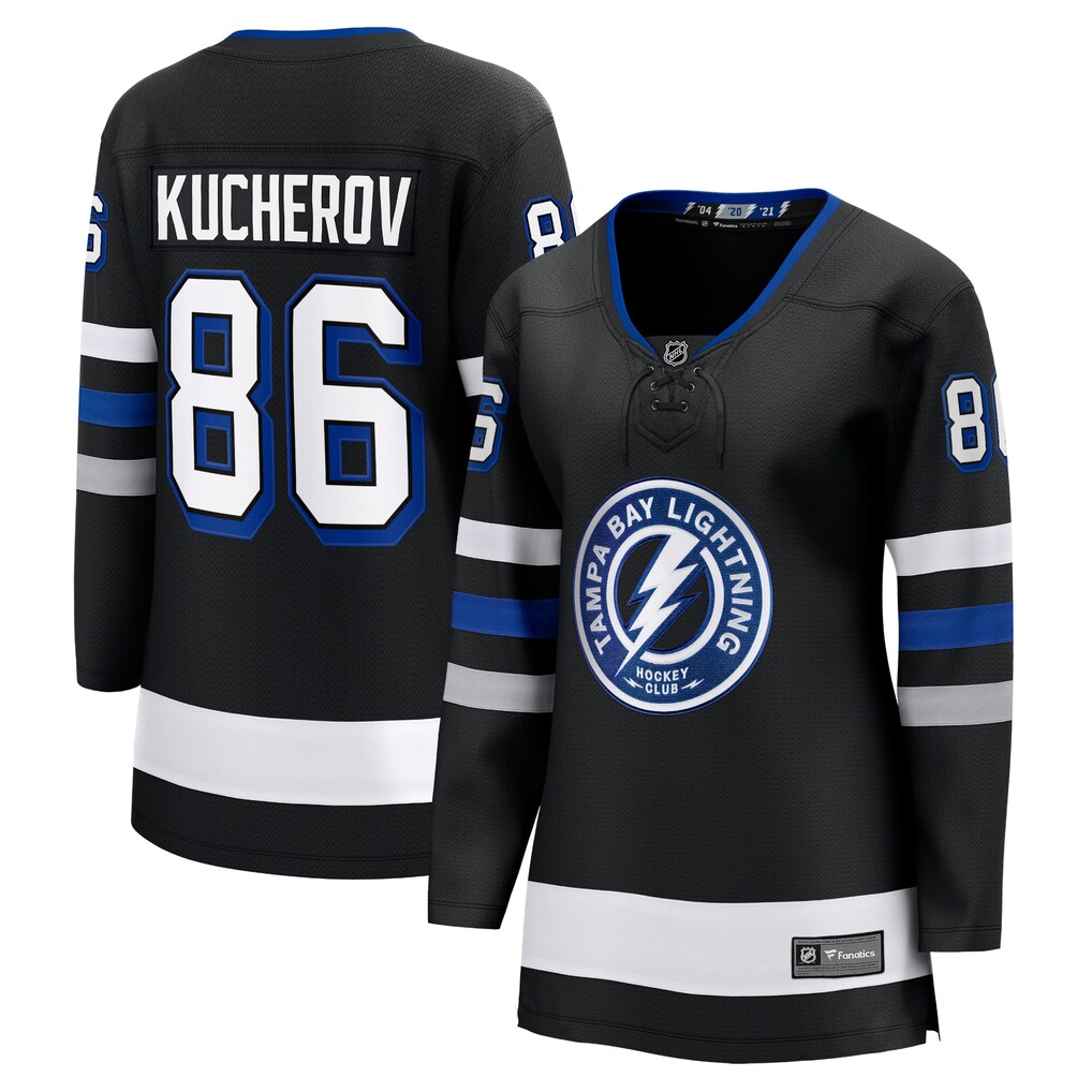 Women's Tampa Bay Lightning Nikita Kucherov Fanatics Black Breakaway Jersey - Jersey
