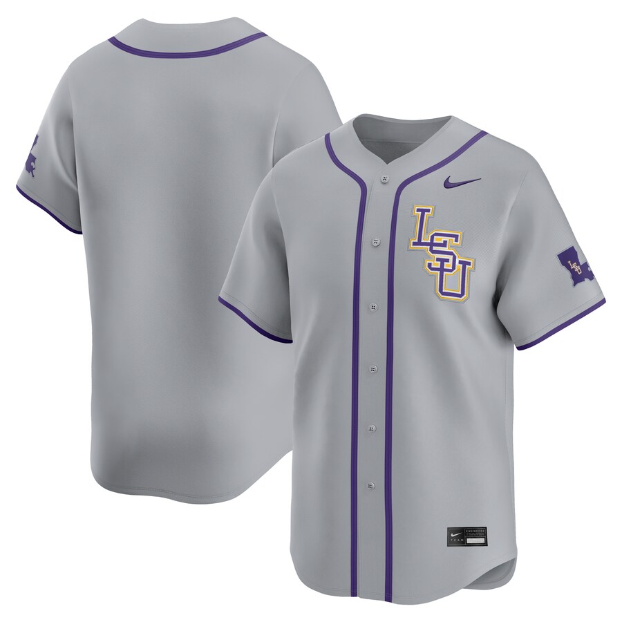 Men's Nike  Gray LSU Tigers Limited Road Wordmark Jersey - Jersey
