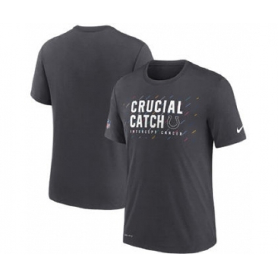 Men's Indianapolis Colts Charcoal 2021 Crucial Catch Performance T-Shirt - Jersey
