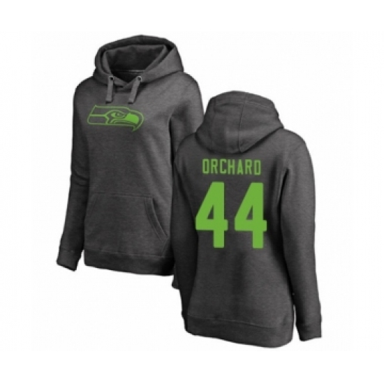 Football Women's Seattle Seahawks #44 Nate Orchard Ash One Color Pullover Hoodie - Jersey
